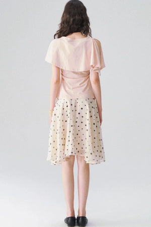 Two-Piece Shawl Waist-Cinching Top Set