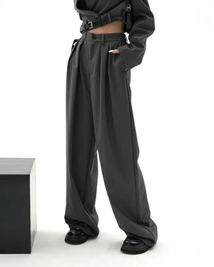 Two-Piece Short Jacket&Mop Suit Pants