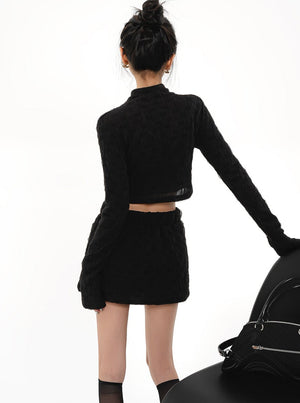 Two-Piece T-Shirt With Short Skirt Set-Up
