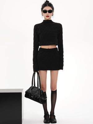 Two-Piece T-Shirt With Short Skirt Set-Up