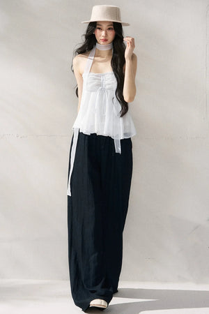 Two-Tone Halter Tube Top