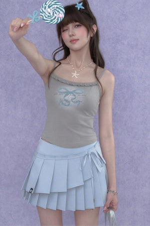Two-Tone Pleated Skirt set-Up