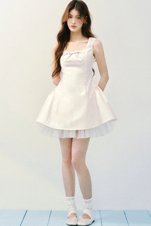 Two-Tone Satin Princess Dress