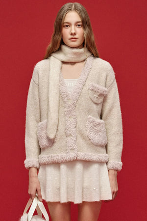 Two-Tone Wool Knit Hat