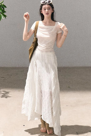 Uncut Time Draped Skirt