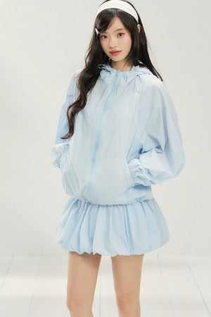 UPF50 Pleated Two-Piece Skirt Set-Up