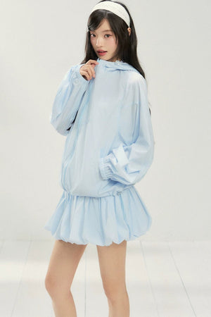 UPF50 Pleated Two-Piece Skirt Set-Up