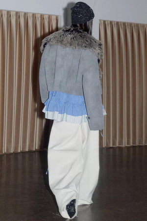 Urban Nomad Matte Grey PU Leather Jacket