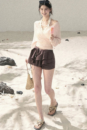 V-Neck Dopamine Sun Protection Top Set-Up