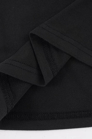 V-Neck Hollow-Out Long-Sleeve Top