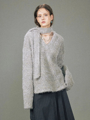 V-neck Knitwear Top