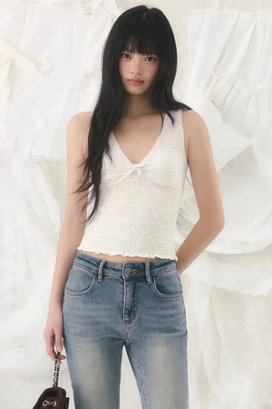 V-Neck Polka Dot Camisole Top