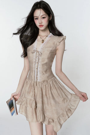 V-Neck Sleeve Dress