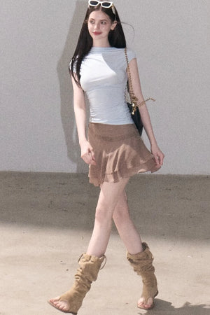 Valley Lace Trim Skirt