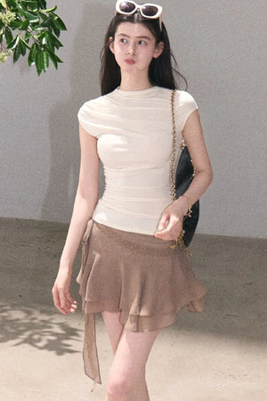 Valley Lace Trim Skirt