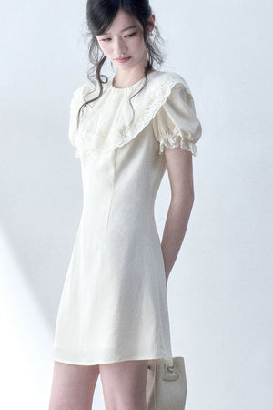 Vanilla Lace Doll Collar Dress