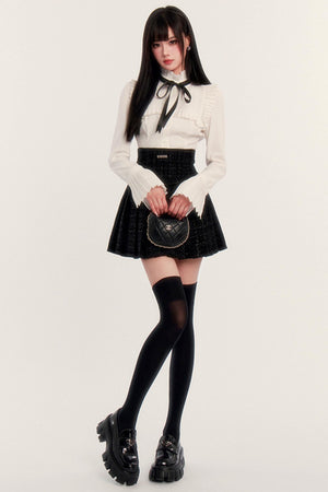 Velvet Non-Slip Over-the-Knee Socks