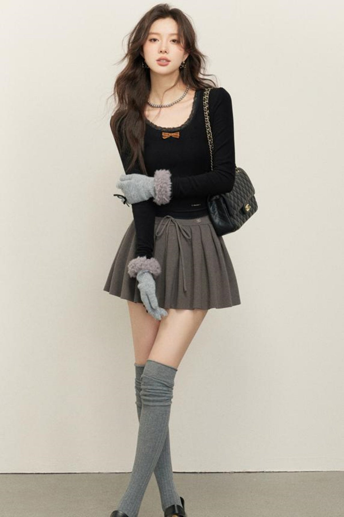Velvet Ribbon Shirt