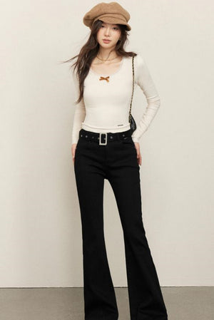 Velvet Ribbon Shirt