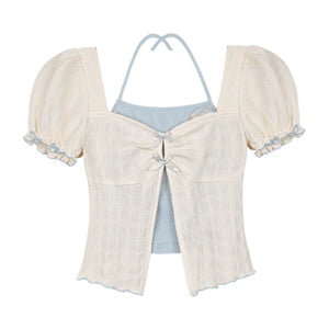 Versatile Blue White Top