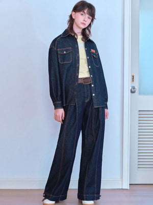 Versatile Casual Loose Denim Pants