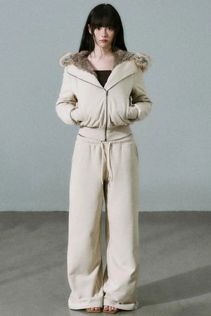 Versatile Fur Collar Jacket