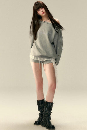 Versatile Skinny Streetwear Babes Top Set-Up