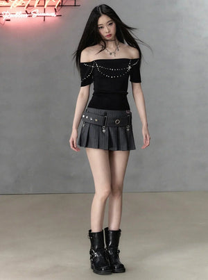 Versatile Sporty Pleated Skirt