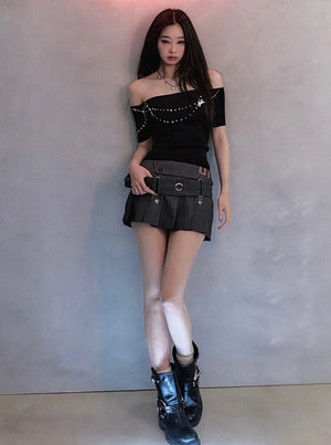 Versatile Sporty Pleated Skirt