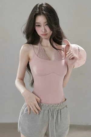 Vertical Ribbed Halter Top