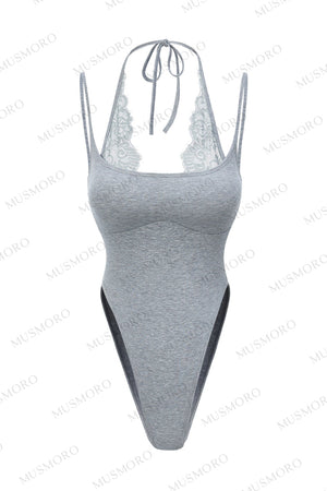 Vertical Ribbed Halter Top
