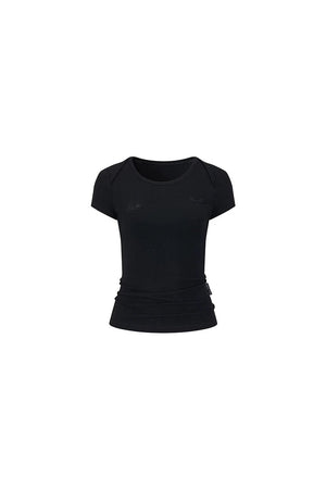 Viapitti Wavy Edge Layered T-Shirt Set-Up
