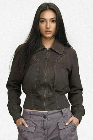Vintage Army Green Heavy Top