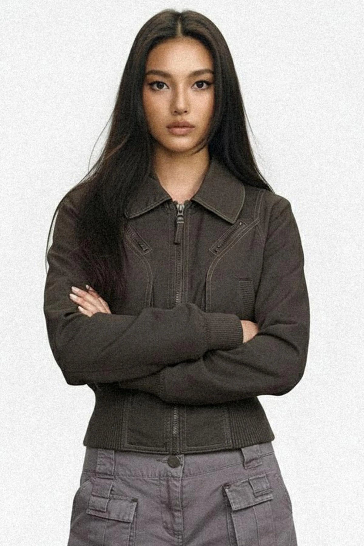 Vintage Army Green Heavy Top