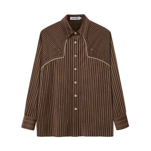 Vintage Beaded Suede Shirt