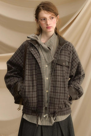 Vintage Bow Strap Striped Shirt