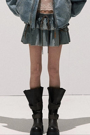 Vintage Braided Denim Jacket Set-Up
