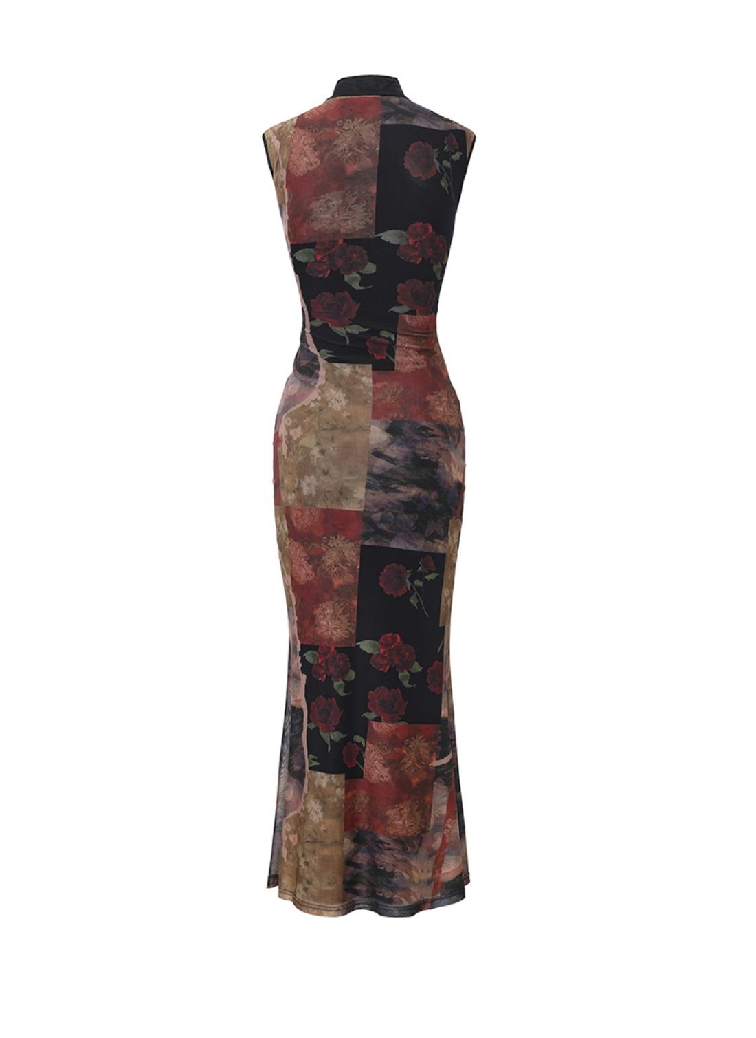 Vintage Chinese Cheongsam Dress