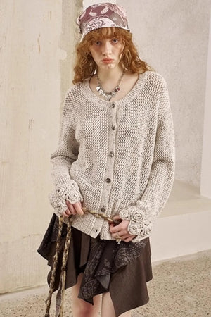 Vintage Crocheted Cardigan