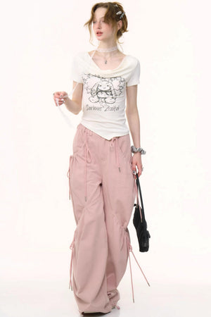 Vintage Curved Hem T-Shirt