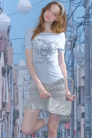 Vintage Curved Hem T-Shirt