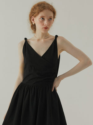 Vintage Elegant V-Neck Dress