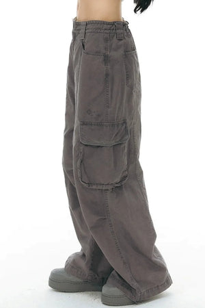 Vintage Embroidered Cargo Pants