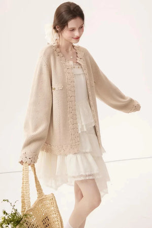 Vintage Embroidered Wool Cardigan