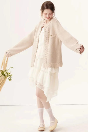 Vintage Embroidered Wool Cardigan