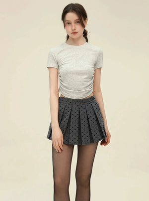 Vintage Embroidery Slim T-Shirt