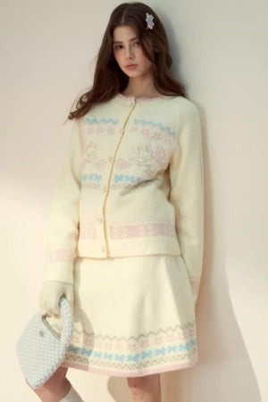 Vintage Fair Island Knitted Sweater Set-Up