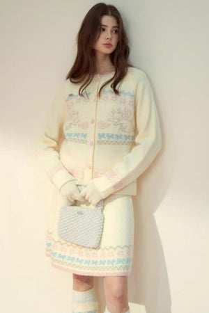 Vintage Fair Island Knitted Sweater Set-Up