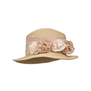 Vintage Flower Woven Raffia Sun Hat