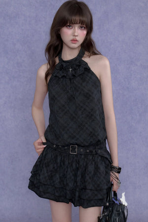 Vintage Halter Neck Dress